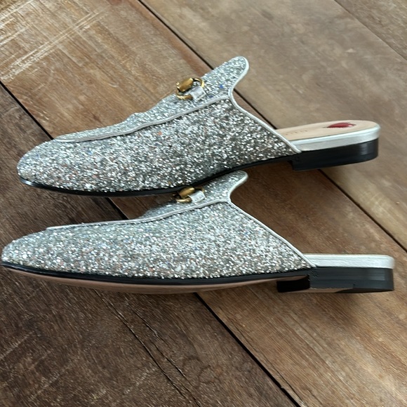 GUCCI Glitter Mules w/ Dustbag - Picture 4 of 12
